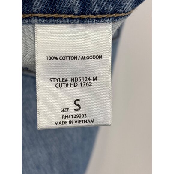 Hidden Midi Front Slit Peyton Denim Jean Skirt Size Small - Picture 8 of 8